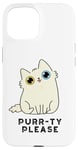 iPhone 15 Purr-ty Please Funny Cat Pun Case