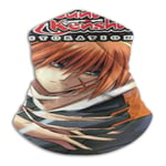 185 Multifunctional Headwear,Rurouni Kenshin Neck Gaiter, Écrans Faciaux Coupe-Vent pour Le Cyclisme Sportif,26x30cm