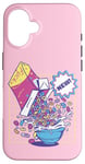 Coque pour iPhone 16 Fresh Out of Fucks Céréales Drôle Ironique Sarcastique Rétro Comic