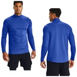 Under Armour Mens Rush ColdGear 2.0 Mock Top Golf Celliant Warm Baselayer