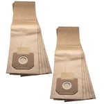 10 Dust Bags for Bosch GAS 55 M AFC Professional Hoover