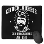 Chuck Norris Can Unscramble an Egg Customized Designs Non-Slip Rubber Base Gaming Mouse Pads for Mac,22cm×18cm， Pc, Computers. Ideal for Working Or Game