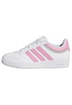 adidas Mixte Enfant Hoops 4.0 Chaussures Basket, FTWR White Pink Fusion Grey Two, 5.5 UK Child