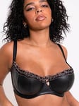 Curvy Kate Scantilly Key to My Heart Padded Half Cup Bra - Black, Black, Size 32J, Women