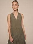 MOS MOSH Sabri Solida Sleeveless Midi Dress, Dusty Olive