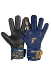 REUSCH Attrakt Freegel Silver Junior Gants de Gardien Jeunesse Unisexe, 4411 Premium Blue/Gold/Black, 7.5