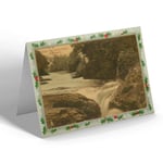 CHRISTMAS CARD Vintage Scotland - Keith Falls on the Ericht, Blairgowrie