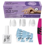 Mylee Fix N Flash Soft Gel Tips Shorts Kit 3 shapes 216pcs Almond Square Coffin