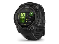 Garmin Instinct 3 Amoled - 45 Mm - Fiberförstärkta Polymerer - Ja Smart Klocka Med Band - Silikon - Display 1.2" - 4 Gb - Bluetooth, Ant+ - 53 G  - Svart