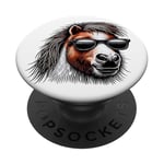 Shetland Pony s Funny Shetland avec attitude PopSockets PopGrip Adhésif