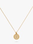 kate spade new york Mini Initial Pave Cubic Zirconia Pendant Necklace