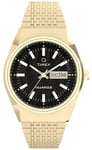 Timex TW2W62500 Q Falcon Eye (38mm) Black Dial / Gold-Tone Watch