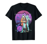 Pop Art 4th Doctor Baker Cosmic Time Travel Fan T-Shirt