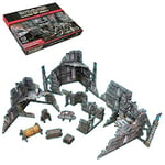 Battle Systems Sci-FI Terrain - Terrain Spatial 3D modulaire de 28 mm - Parfait pour Les Jeux de Guerre et Les Jeux de rôle - Modèles de Construction Multi-Niveaux imprimés en Couleur 3D 40K