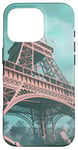 Coque pour iPhone 16 Pro Ruines de la Tour Eiffel futuriste – Post-apocalyptique