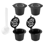 4x Refillable Reusable Coffee  Pods For  Machines Spoon F8E51058