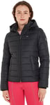 Tommy Jeans Women's Basic Jacket for Transition Weather, Black (Black), XS