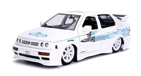 JADA 1/24 VOLKSWAGEN JETTA A3 1995 FAST AND FURIOUS WHITE/BLUE 99591