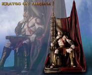 God Of War - Statue Kratos On Throne 75 M - Gaming Heads Collection