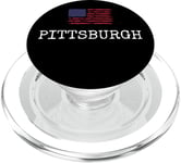 Pittsburgh City USA Flag State Voyageant US America Town PopSockets PopGrip pour MagSafe