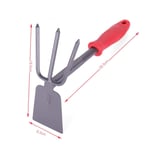 jinfudi Outils De Jardinage Maison Plantation Fleur Pelle Jardin Plantation Mis Pelle À Légumes, Houe Double Poignée Rouge Épais