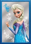 Empire Poster La Reine des Neiges Elsa Taille (cm) env. 20 x 30 - Miroir imprimé - Description : - Miroir Mural imprimé avec Cadre en Plastique Bleu Aspect Bois