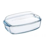 Pyrex Essentials Bol rectangulaire avec Couvercle 45 l