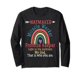 Religious Miracle Worker Waymaker Pride Long Sleeve T-Shirt