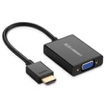 HDMI till VGA adapter med ljud - Svart