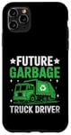 Coque pour iPhone 11 Pro Max Future Garbage Truck Driver Déchets Collecteur de déchets Sanitation