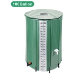 EINFEBEN Réservoir souple, récupérateur d'eau de pluie pliable - 380 L - Vert