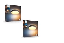 Philips Hue - 2x Enrave Taklampa 38 cm - White & Color Ambiance - Paket