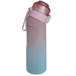 Smaksatt vattenflaska med 7 smakpods Air Water Up flaska Frostad svart 650ml Air Starter Up Set Vattenkopp för camping Sport Rosa Blå Pink Blue Only water bottle