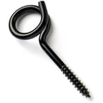 Bulk Hardware bh04756 ronde Pigtail Balançoire Hamac/Crochet – Noir