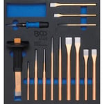 Coffret d'outils de travail BGS avec pointeau automatique, burins et chasse-goupilles