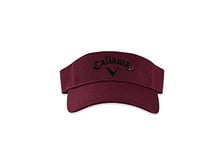 Callaway Homme Hw CG Liquid Metal Visor Rhea/Blk 22 Visière, Rouge Chiné/Noir, Taille Unique EU