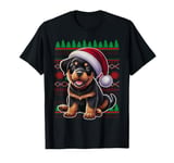 Rottweiler Christmas Ugly Sweater Funny Dog Lover Xmas T-Shirt