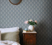 Sandberg Wallpaper Alva, Indigo Blue S10461