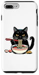 Coque pour iPhone 7 Plus/8 Plus Animé Manga Kawaii Style de vie urbain Streetwear Ramen Cat