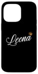 Coque pour iPhone 14 Pro Max Leona Custom Name - Leona for Women Kids Toddlers