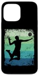 Coque pour iPhone 13 Pro Max Joueur de volleyball vintage homme femme beach volley ball