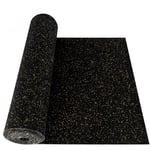 Tapis de gymnastique sur mesure Tapis de protection du sol pour les appareils de fitness Noir-Marron 100 x 500 cm - Noir-Marron