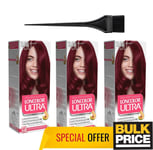 Loncolor Ultra Crème Colorante Pour Cheveux 7.66 Rouge Intense 3-Pack