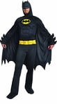 Batman Dark Knight costume disguise adult official DC Comics (Size L) with padded muscles