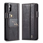 Apple Caseme Iphone Xr Vintage Style Leather Flip Case - Black