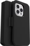 Otterbox 77-88741 Strada Via Coque pour iPhone 14 Pro, Étui Folio de Protection Antichoc, antichute, Fin et Doux au Toucher avec Porte-Cartes, supporte 2 x Plus de Chutes Que la Norme Militaire, Noir