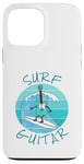 Coque pour iPhone 13 Pro Max Surf Guitar Guitariste électrique Surfeur Vacances d'été