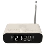 FM Radio Snooze Function Dual Alarm Clock Radio 10-120 Minutes Sleep