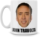 National Treasure John Travolta Coffee Mug - 11Oz White Gift for Friend Lover Husband Wife Fan in Christmas Birthday Valentine's Day