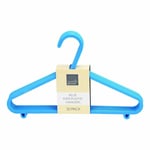 60 X Baby Children Kids Plastic Hangers Clothes Cloth Plastic Coat Hangers Blue